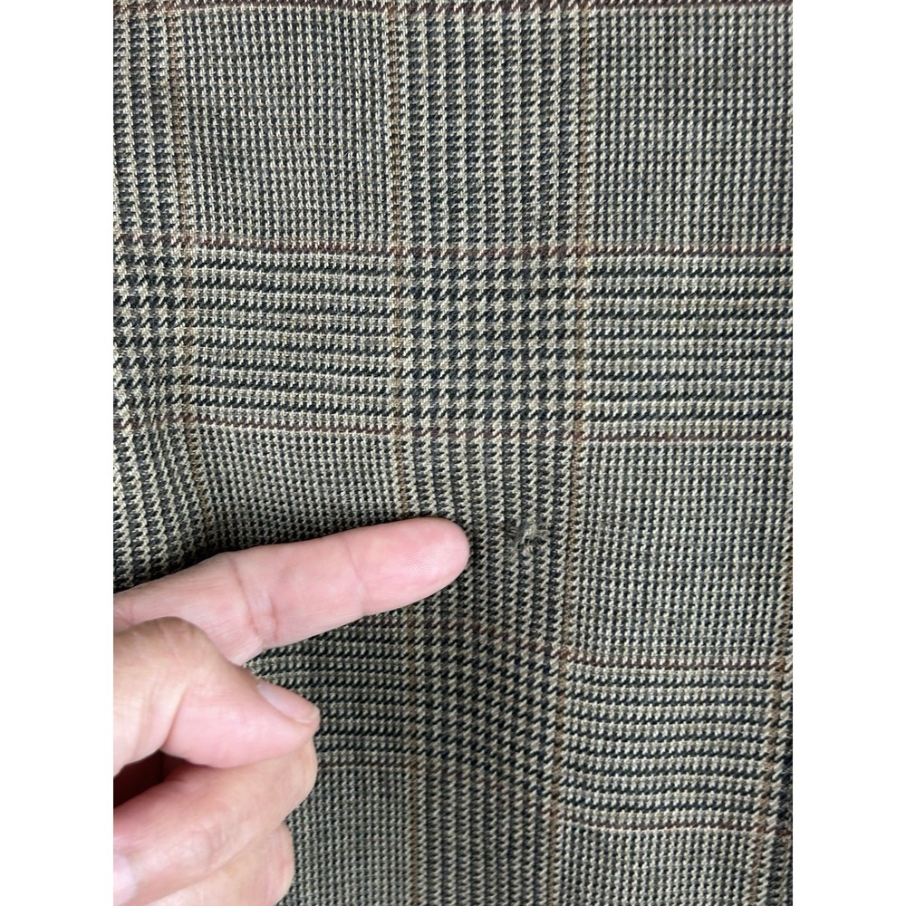Vintage LAUREN Ralph Lauren Men's Blazer/Sport Coat 100% Wool 44L -‎ Gray Brown - Picture 8 of 16